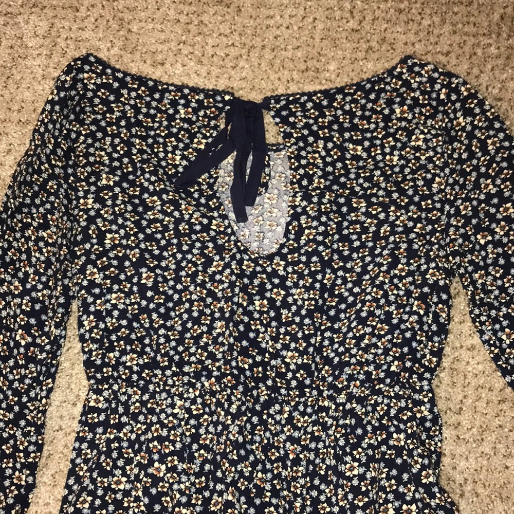 Flowery/Fall/Spring Dress - Picture 2 of 2